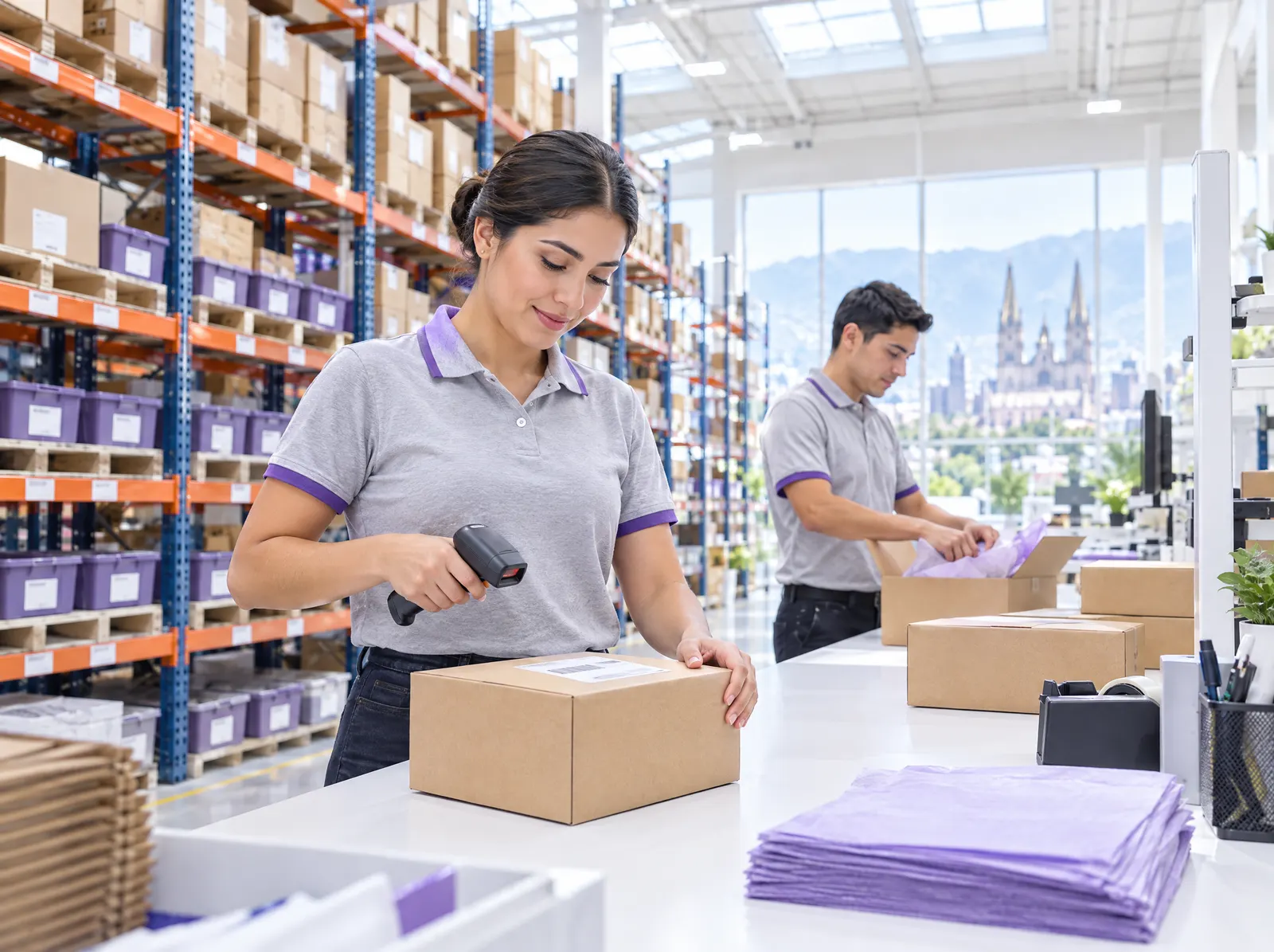 Centro de fulfillment de Kroni en Guadalajara preparando pedidos