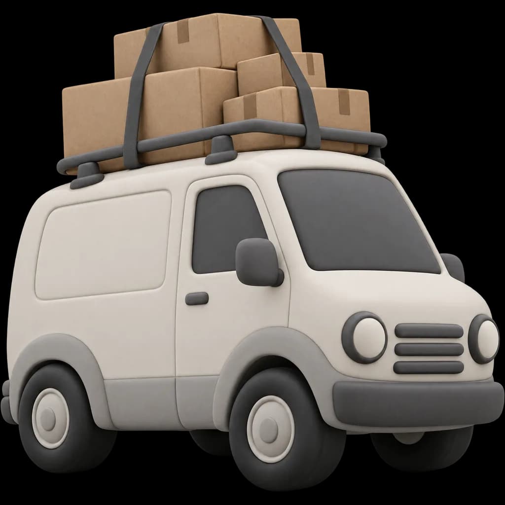 Camioneta de envíos de Kroni Go